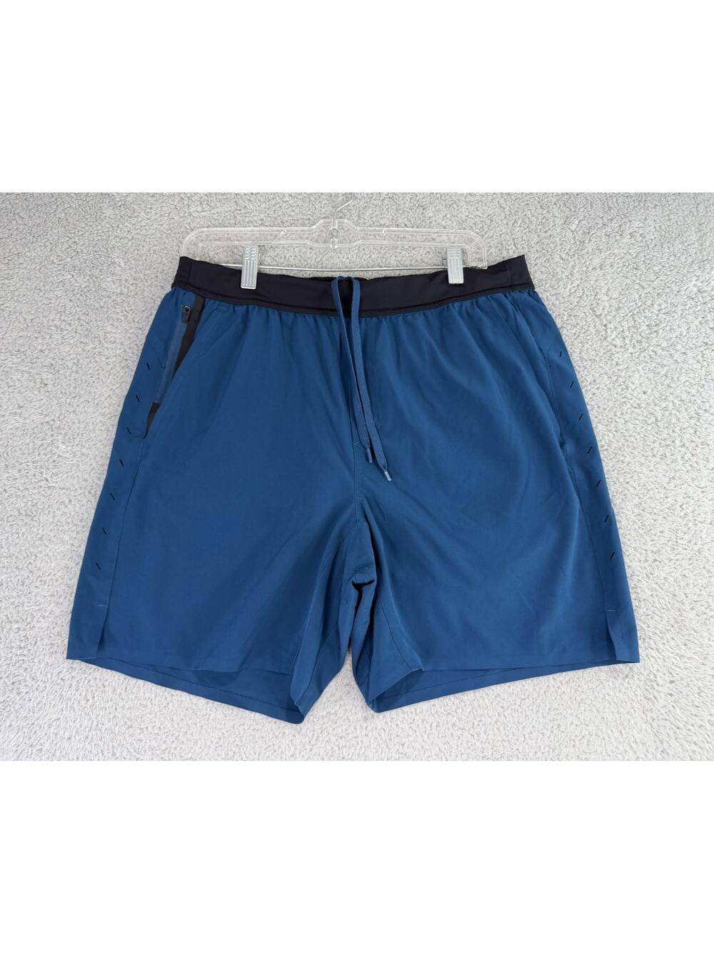 TEN THOUSAND Interval Shorts Men Large Liner 7 inch storm blue running gym lined